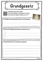 Vorschau - Unterrichtsreihen - Grundgesetz Lückentext mit Wortspeicher Hörverstehen und Suchsel - Seite 3