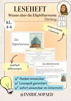 Vorschau - Arbeitsblätter - Leseheft zur Elbphilharmonie differenziert für DaZ - Deckblatt