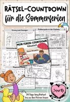 Vorschau - Arbeitsblätter - Sommerferien Countdown - Rätselheft für Klasse 3 - Deckblatt