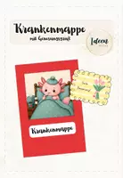 Vorschau - Arbeitsblätter - Axolotlklasse Krankenmappe und Genesungsgruß - Deckblatt
