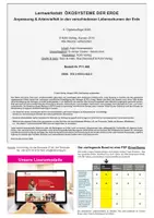 Vorschau - Unterrichtsreihen - Lernwerkstatt Ökosysteme der Erde | Biologie Sekundarstufe I Klasse 5–7 | Anpassung, Artenvielfalt, Savanne, Polarregion, Wüste, Regenwald, Wasser | Wissenstest, Arbeitsblätter, Kopiervorlagen mit Lösungen - Seite 1