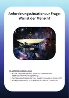 Vorschau - Stundenentwürfe - Einstieg Anthropologie Oberstufe: NASA Golden Record (Unterrichtsentwurf, Material, Folienpräsentation) - Deckblatt