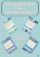 Vorschau - Stundenentwürfe - Social Media im Fokus – Gruppenarbeit Jg. 7-10 - Deckblatt