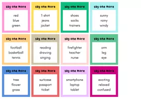Vorschau - Spiele - say one more warm up game / Englisch warm up Game Klasse 5-10 - Seite 1