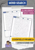 Vorschau - Stundenentwürfe - Word Search - Wichtige Verben / 60 Formen - Deckblatt