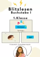 Vorschau - Präsentationen/Tafelbilder - Blitzlesen Klasse 1: Buchstabe I - Deckblatt
