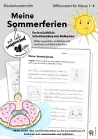 Vorschau - Arbeitsblätter - Meine Sommerferien – Schreibanlass mit Bildkarten (#diversitykids) - Seite 1