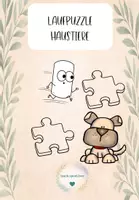 Vorschau - Spiele - Laufpuzzle-Haustiere Laufen - puzzeln - Freude - Deckblatt