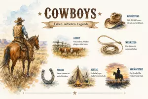 Vorschau - Arbeitsblätter - Arbeitsblätter zum Thema "Cowboy" + Lösung & MP3 + Infografik - Seite 3