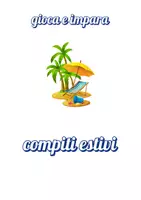 anteprima - Esercizi - Compiti per le vacanze - esercizi facili e divertenti - Pagina di copertina