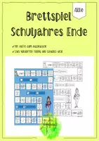 Vorschau - Spiele - Brettspiel Schuljahresende - Sommerferien - Sommer - Deckblatt