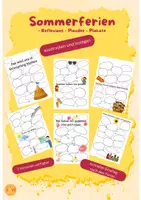 Vorschau - Mal- und Bastelvorlagen - Sommerferien Reflexions - Plauder - Plakate - Deckblatt