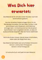 Vorschau - Mal- und Bastelvorlagen - Sommerferien Reflexions - Plauder - Plakate - Seite 1