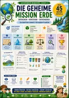 Vorschau - Unterrichtsreihen - Die geheime Mission Erde – Sachunterricht Klasse 2–4 | Umwelt, Wasser, Klima & Nachhaltigkeit | 45+ Seiten - Deckblatt