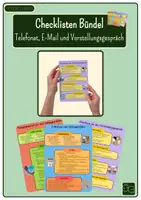 Vorschau - Poster - Checklisten-Bündel (E-Mail, Telefonat & Vorstellungsgespräch) - Deckblatt