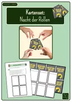 Vorschau - Mal- und Bastelvorlagen - Eigenes Spielkarten-Set "Nacht der Rollen" - Deckblatt