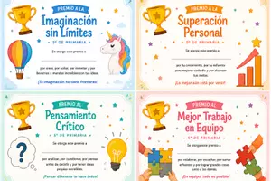 Vista previa - Tarjetas / Manipulativos - Diplomas personalizables Fin de Curso. Motivación. - página 2