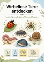 Vorschau - Arbeitsblätter - Wirbellose Tiere entdecken – Insekten, Spinnen, Krebstiere, Würmer und Weichtiere - Seite 2