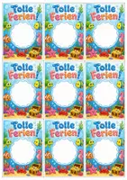 Vorschau - Mal- und Bastelvorlagen - Ferienkarten Set – Abschiedsgrüße vom Lehrer | 6 druckfertige Karten-Sets | Klasse 1–6 - Seite 2