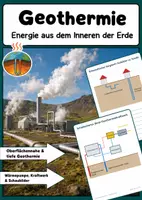 Vorschau - Arbeitsblätter - Geothermie Unterrichtsmaterial | Realschule & Gymnasium - Deckblatt