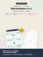 Vorschau - Arbeitsblätter - Wortschatzarbeit: Oberbegriffe, Wortfelder, Synonyme, Fremdwörter & treffender Ausdruck – Merkblatt + Übungen mit Lösungen (Deutsch, Klasse 4–6) - Deckblatt