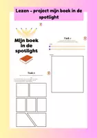 Voorbeeld - Lezen - project mijn boek in de spotlight - Voorblad