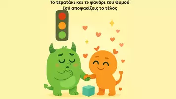 Προεπισκόπηση - Υποστηρικτικό υλικό / Ειδική αγωγή - Το τερατάκι και το φανάρι του Θυμού. - Εξώφυλλο