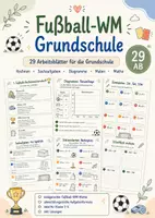 Vorschau - Arbeitsblätter - Fußball-WM 2026 Mathe Grundschule – 29 Arbeitsblätter zum Rechnen, Sachaufgaben & Einmaleins - Deckblatt