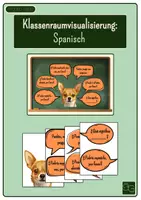 Vorschau - Poster - Klassenraumvisualisierung: Spanisch - Deckblatt
