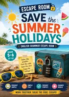 Vorschau - Stundenentwürfe - Escape Room: Save the Summer Holidays – Grammatik-Wiederholung Englisch Klasse 5–6 - Deckblatt