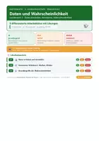 Vorschau - Arbeitsblätter - Mathematik 5 Realschule - Daten und Wahrscheinlichkeit - Deckblatt