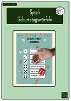 Vorschau - Spiele - Geburtstagswürfeln mit 6 Gewinnen - Deckblatt