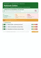 Vorschau - Arbeitsblätter - Mathematik 6 Realschule - Rationale Zahlen - Deckblatt