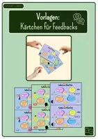 Vorschau - Poster - Vorlage: Kärtchen für Feedbacks - Deckblatt
