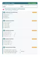 Vorschau - Arbeitsblätter - Mathematik 7 Realschule - Prozentrechnung - Seite 1