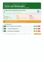 Vorschau - Arbeitsblätter - Mathematik 7 Realschule - Terme und Gleichungen - Seite 1