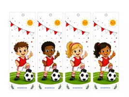 Vorschau - Mal- und Bastelvorlagen - Fußball Lesezeichen Klassentiere - Seite 3