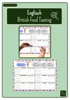 Vorschau - Arbeitsblätter - British Food Tasting - Deckblatt