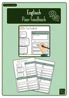 Vorschau - Arbeitsblätter - Peer Feedback – strukturiertes Rückmelde-Arbeitsblatt - Deckblatt