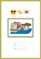 Vorschau - Arbeitsblätter - Minidossier: Emoji Postkarte - Seite 1