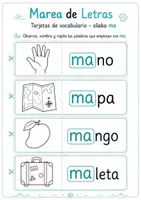 Vista previa - Tarjetas / Manipulativos - Cuadernillo de Lectoescritura: Primeras Consonantes - página 1