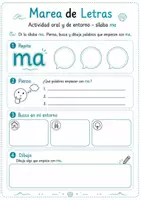 Vista previa - Tarjetas / Manipulativos - Cuadernillo de Lectoescritura: Primeras Consonantes - página 2