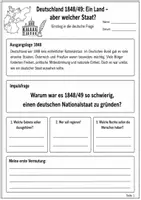 Vorschau - Arbeitsblätter - Paulskirche, Deutsche Frage | Strukturierte Debatte - Seite 1