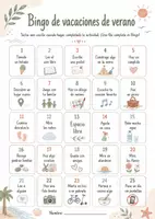 Vorschau - Spiele - Spanisch Sommer-Bingo – Bingo de vacaciones de verano | Ferienaktivitäten, Wortschatz & Sprechanlässe zum Schuljahresende - Seite 3