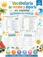 Vorschau - Spiele - Spanisch im Sommer – Mega-Bundle für die Sek 1 | Verano, Wortschatz, Rätsel & Spiele zum Schuljahresende - Seite 1