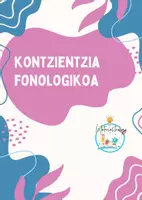 Vista previa - Hojas de trabajo - KONTZIENTZIA FONOLOGIKOA: larriarekin eta xehe lotuarekin - Portada