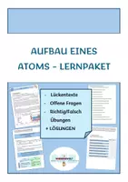 Vorschau - Arbeitsblätter - Aufbau eines Atoms_Lernpaket - Deckblatt