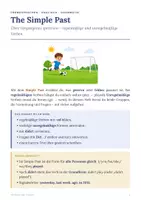 Vorschau - Unterrichtsreihen - Simple Past komplett – Arbeitsheft, Dominos, Übungen & Vertretungsstunde Englisch - Seite 1