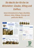 Vorschau - Unterrichtsreihen - Die Macht der Kirche im Mittelalter: Glaube, Alltag und Einfluss - Deckblatt