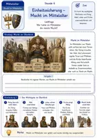 Vorschau - Unterrichtsreihen - Einheitssicherung Macht im Mittelalter: König, Adel, Lehen und Kirche - Seite 1